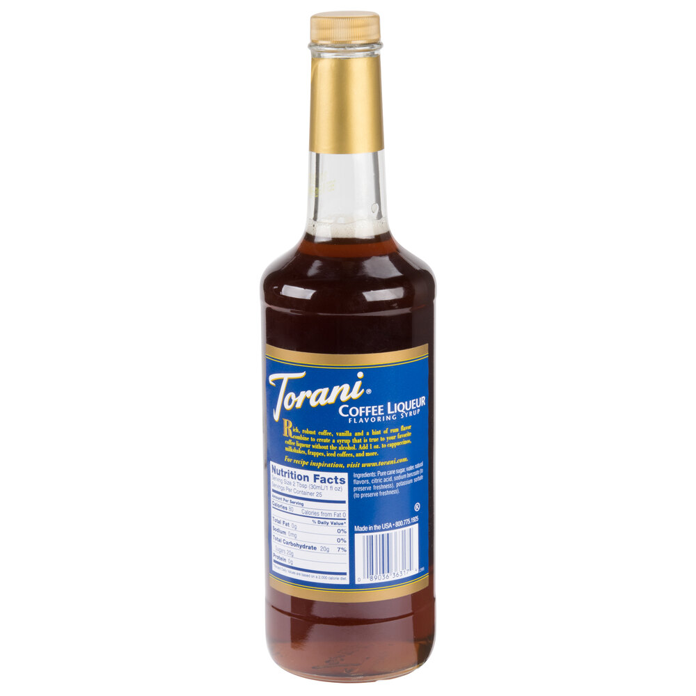 Torani 750 mL Coffee Liqueur Flavoring Syrup
