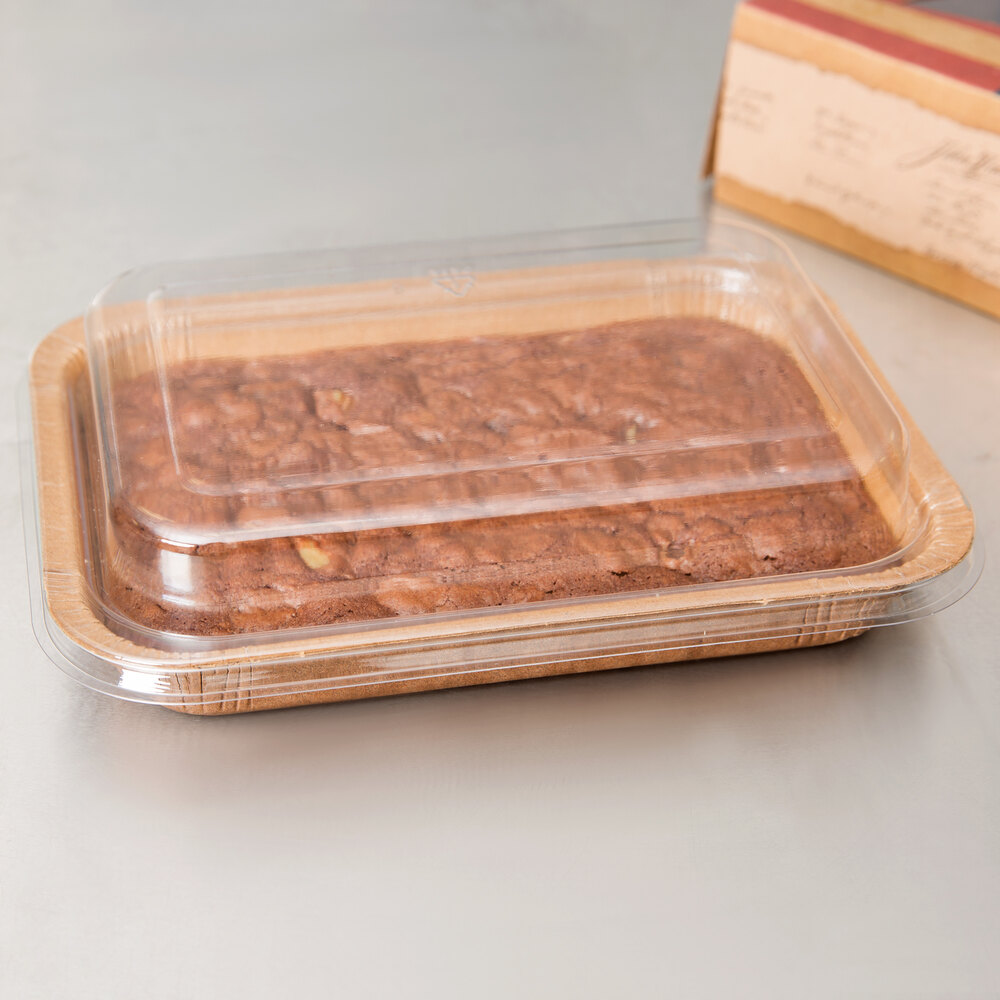 Solut 00044 Clear Plastic Entree / Brownie Pan Lid 180/Case