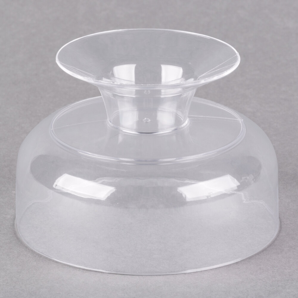 Visions 6 oz. Clear Plastic 1Piece Dessert Cup 10/Pack