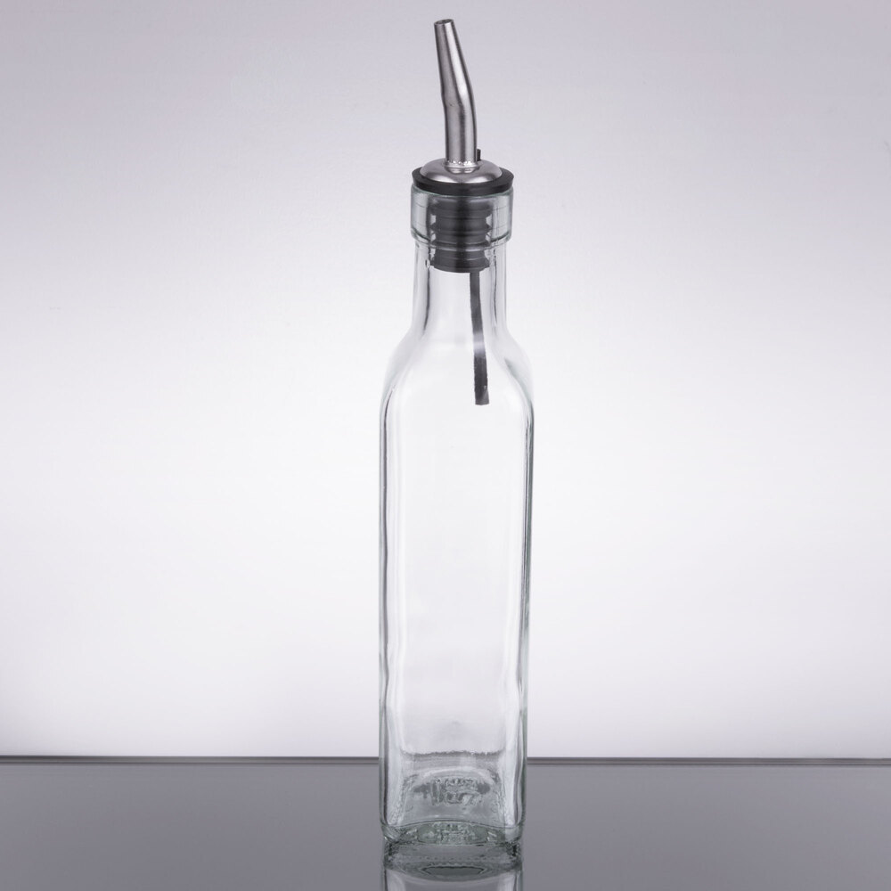 Tablecraft 9085 8.5 oz. Olive Oil Cruet with Pourer