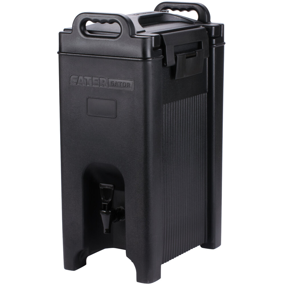CaterGator 5 Gallon Black Insulated Beverage Dispenser