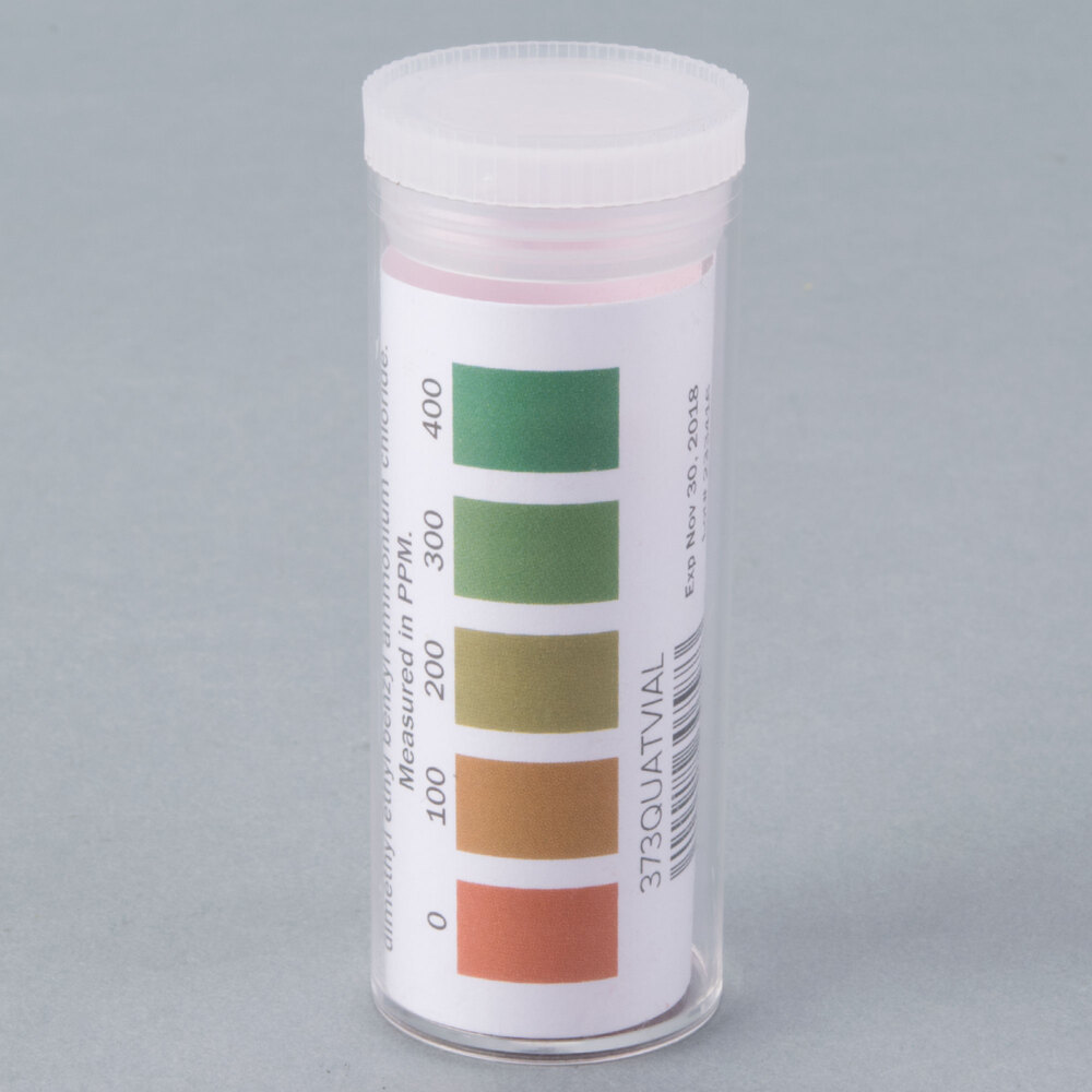 Noble Chemical QT10 Quaternary Test Strips 100/Vial