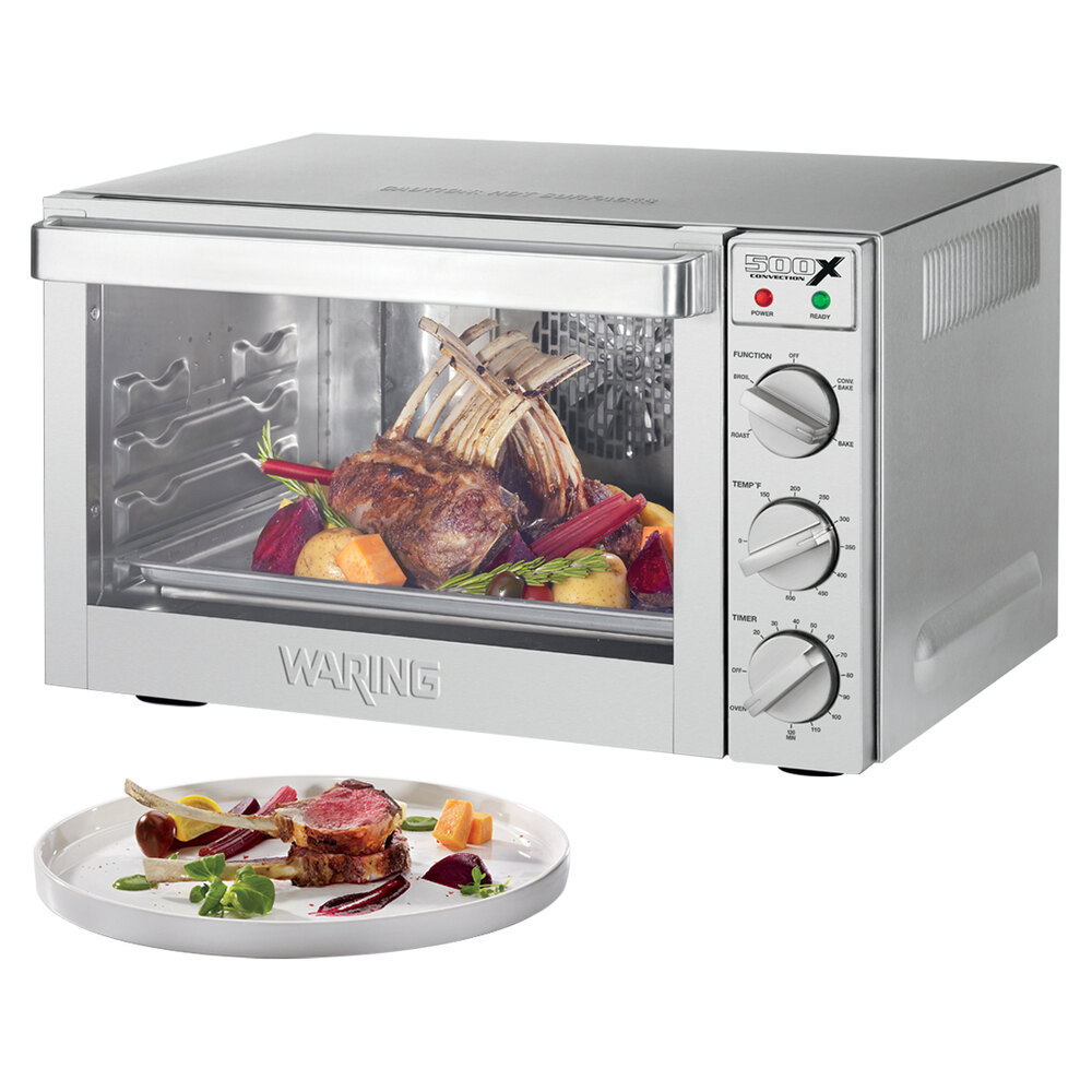 Waring WCO500X Half Size Countertop Convection Oven 120V, 1700W