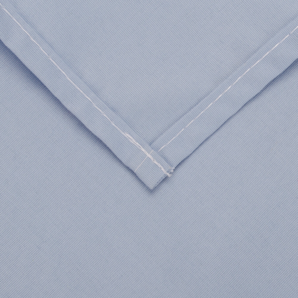 20" x 20" Light Blue Hemmed Polyspun Cloth Napkin - 12 / Pack
