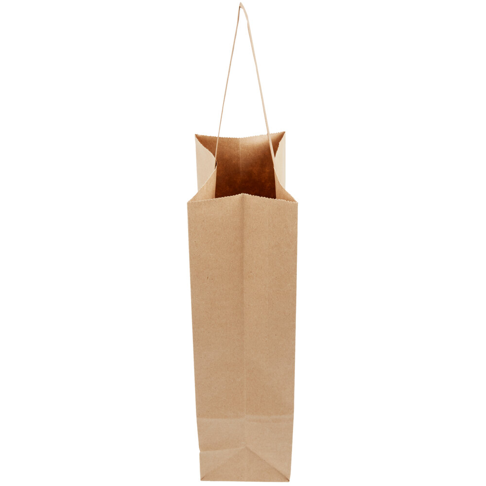 1 Bottle Paper Wine Bag with Handle - 250/Case