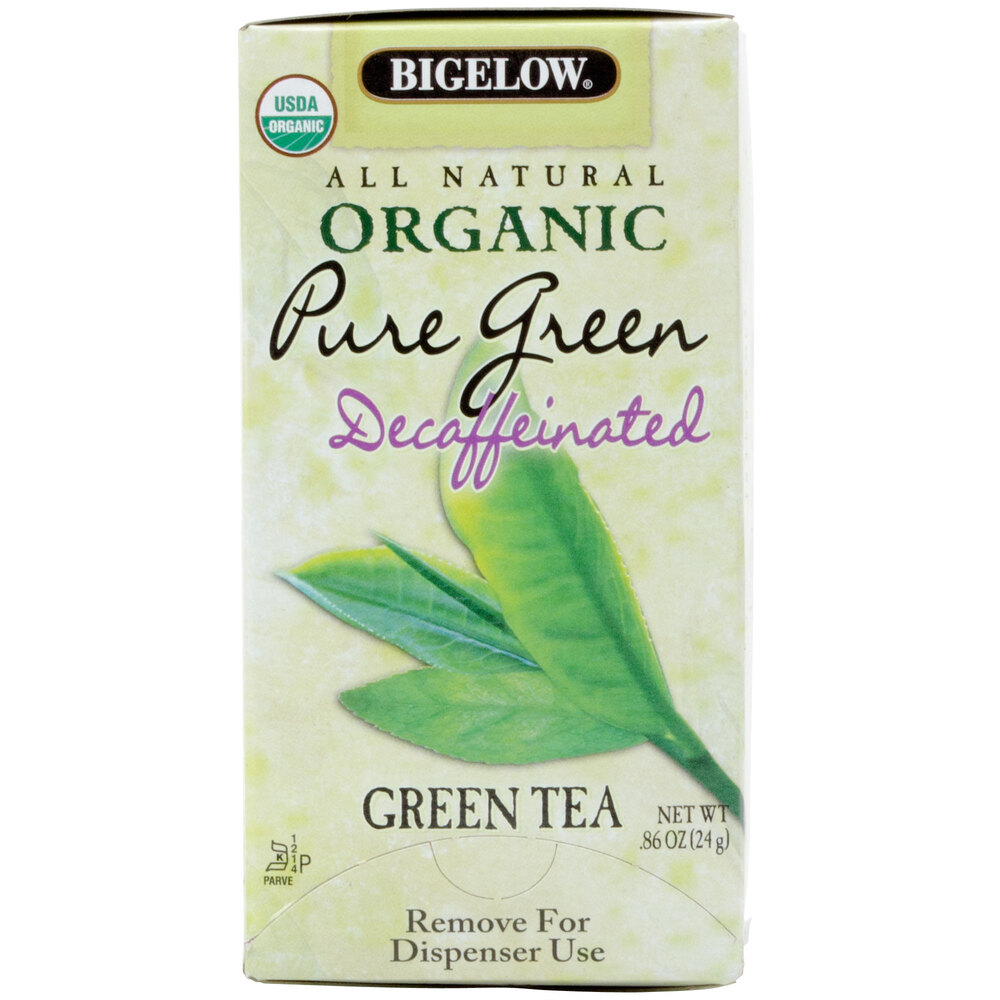 Bigelow Organic Pure Green Decaffeinated Tea 20 / Box