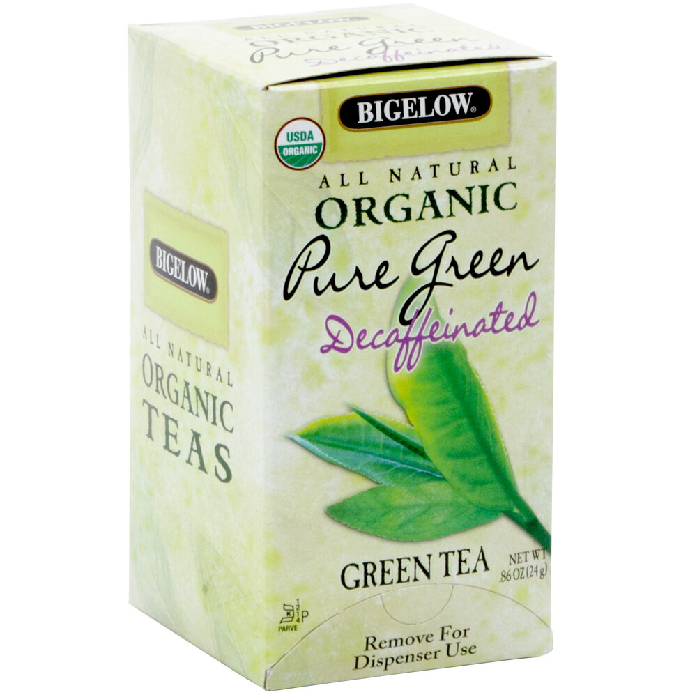 Bigelow Organic Pure Green Decaffeinated Tea 20 / Box