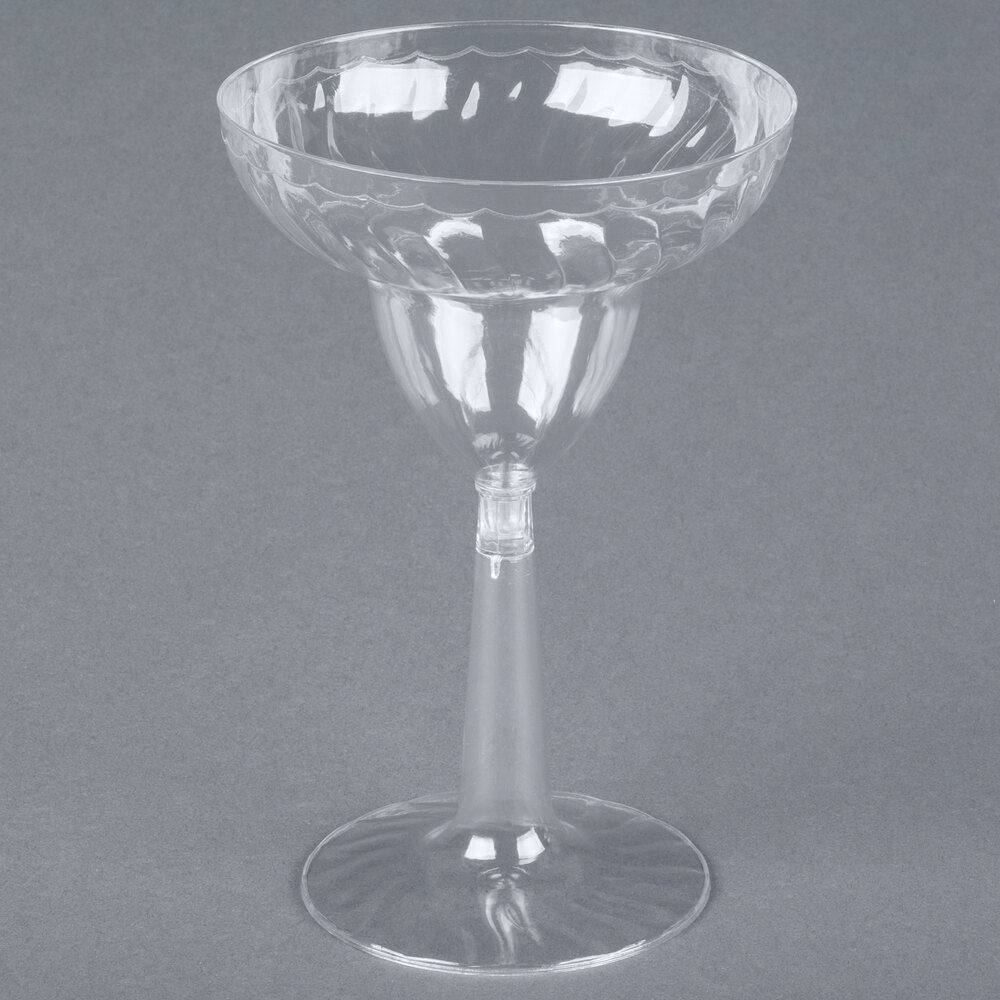 Fineline Flairware 2312 12 oz. Clear Plastic Margarita Glass 12/Pack
