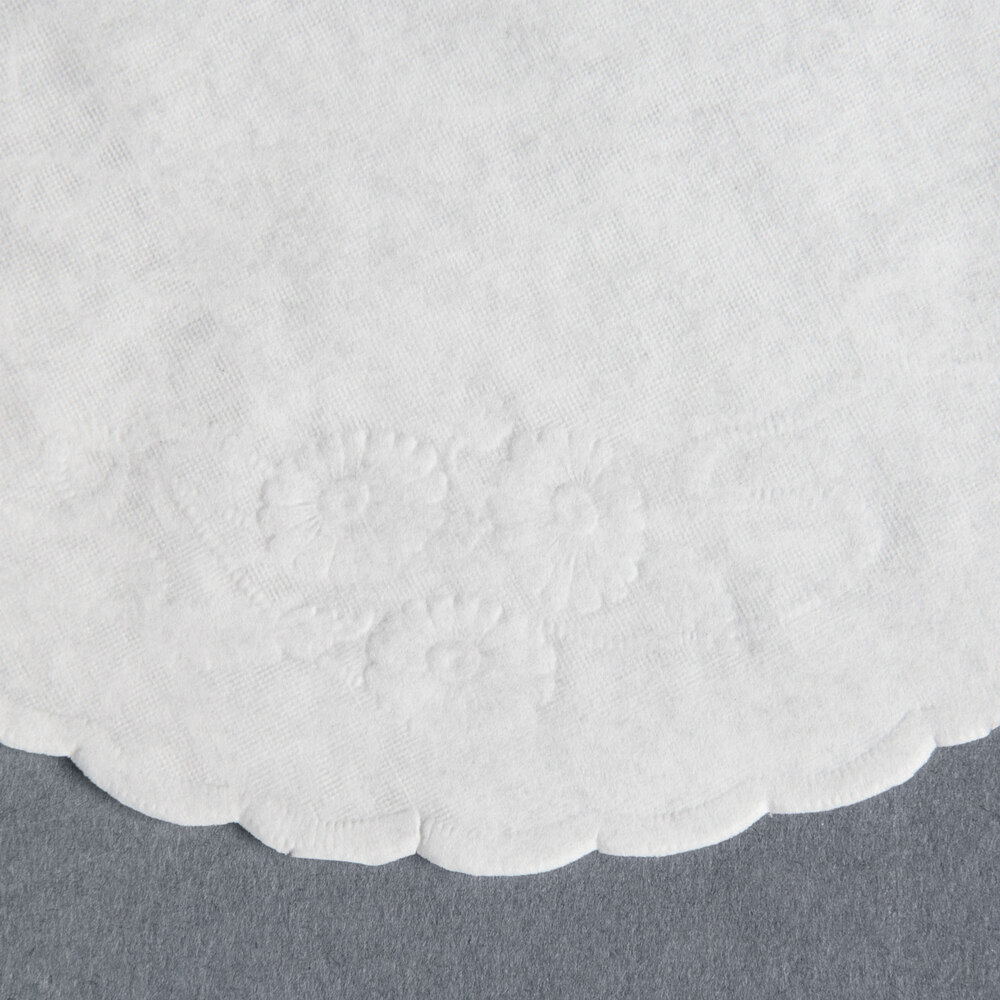 6" Floral Linen Paper Doilies 1000 / Pack