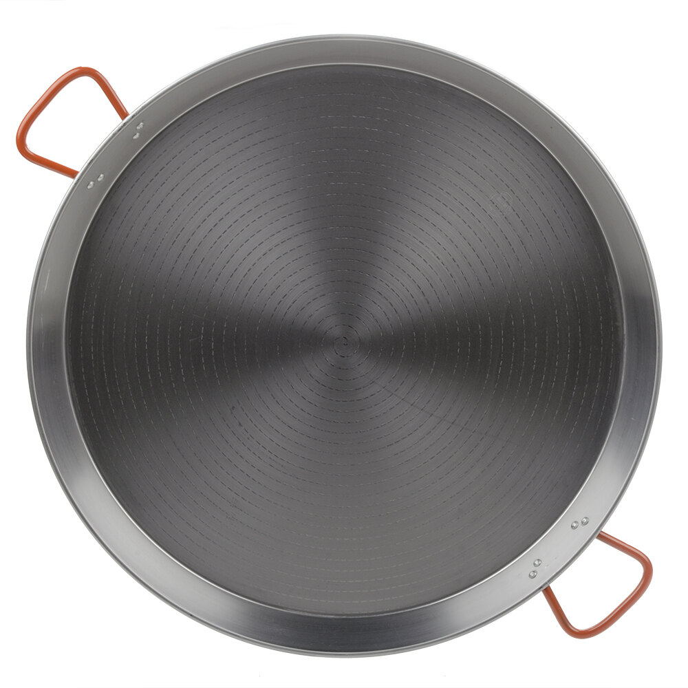 Matfer 071050 27 1/2" Polished Steel Paella Pan