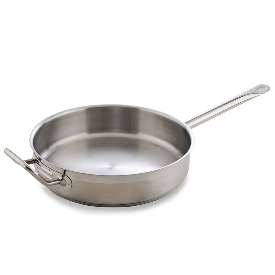 7 Qt. Stainless Steel Saute Pan with Lid and Helper Handle
