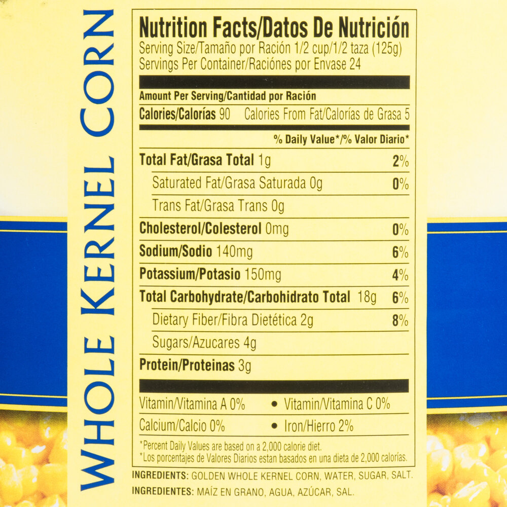 Whole Kernel Sweet Corn 10 Can 6/Case