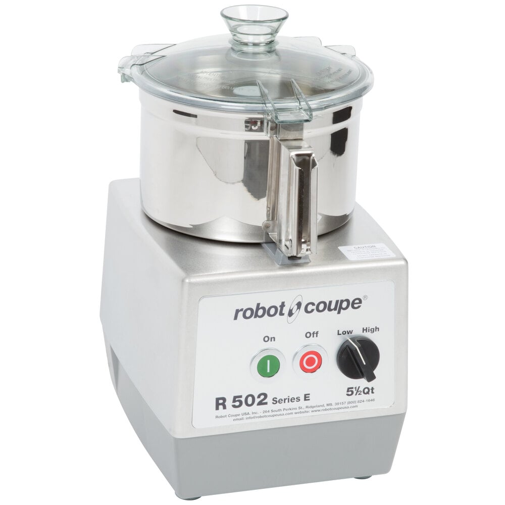 Robot Coupe R502 Combination Continuous Feed Food Processor with 5.5 Qt