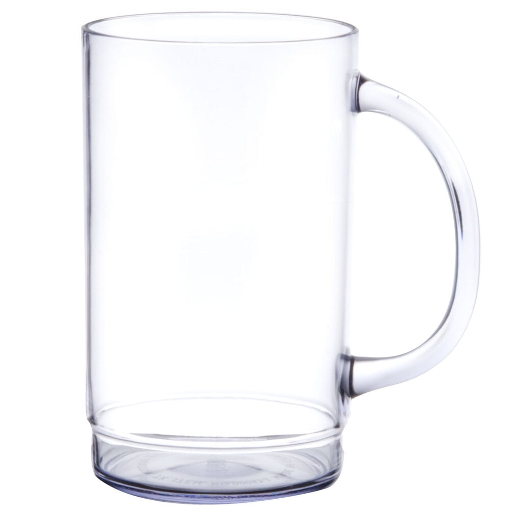 Plastic Beer Mugs GET 00083 20 oz. SAN Plastic Beer Mug