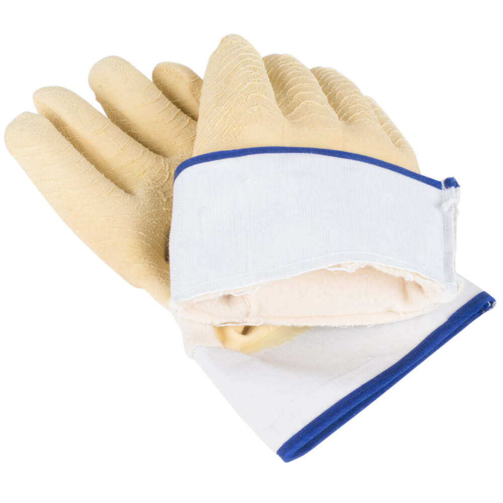 Yellow Rubber Oyster Shucking Gloves