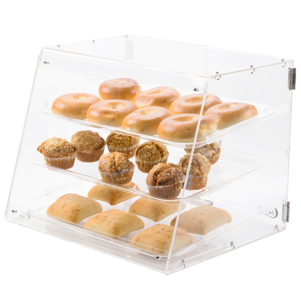 Bakery Display Case 3 Tray Bakery Display Case w/ Rear Doors