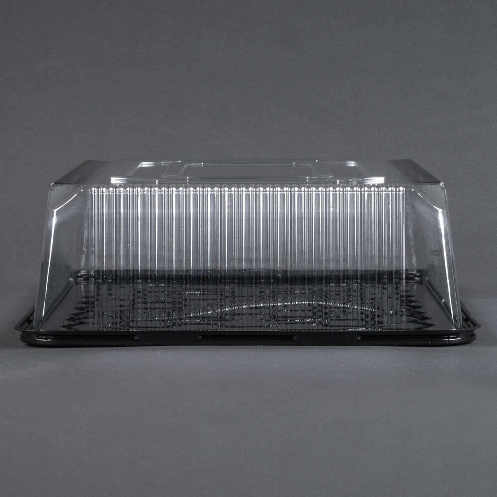 D&W Fine Pack G95 1/2 Size 23 Layer Sheet Cake Display Container with