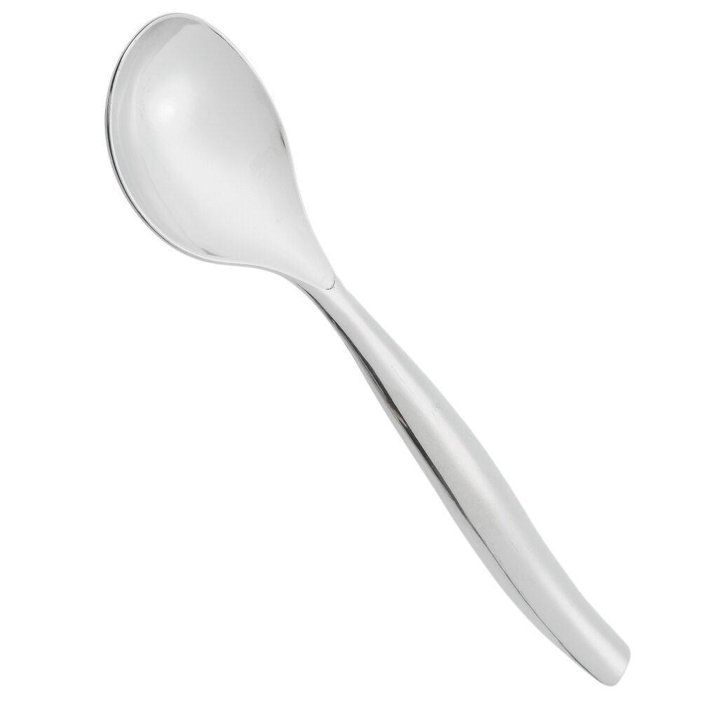 Sabert UM72S 10" Disposable Silver Plastic Serving Spoon 72/Case