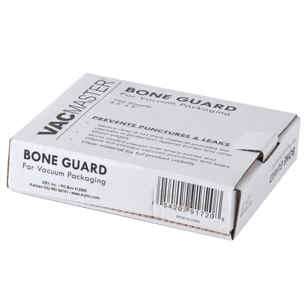 ARY VacMaster 40720 4 1/2" x 5" Vacuum Packaging Bone Guard 150/Pack
