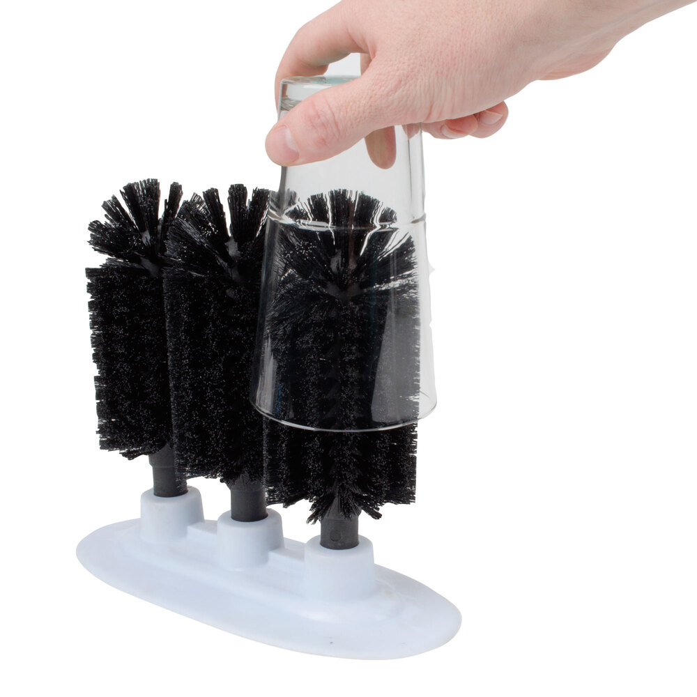 8" Manual Triple Bar Glass Washer