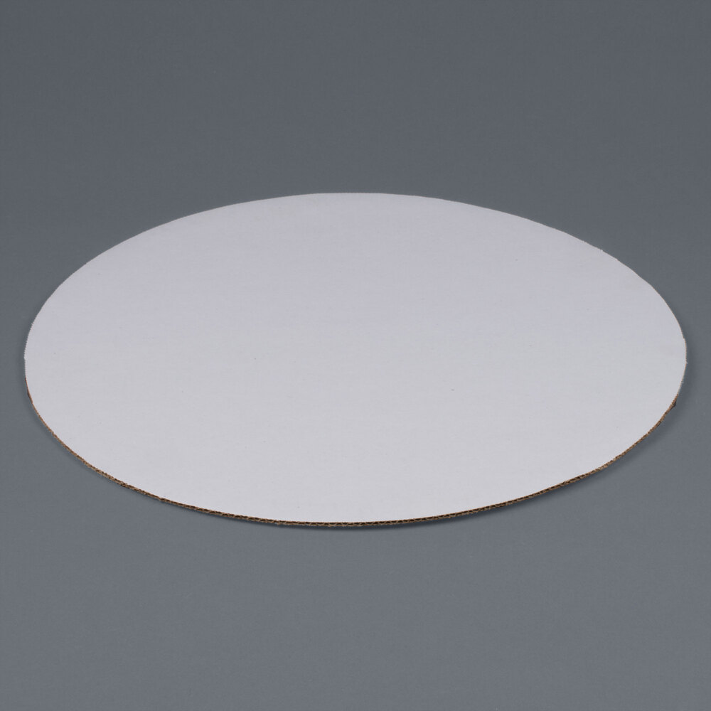20" White Corrugated Cake Circle 125 / Bundle