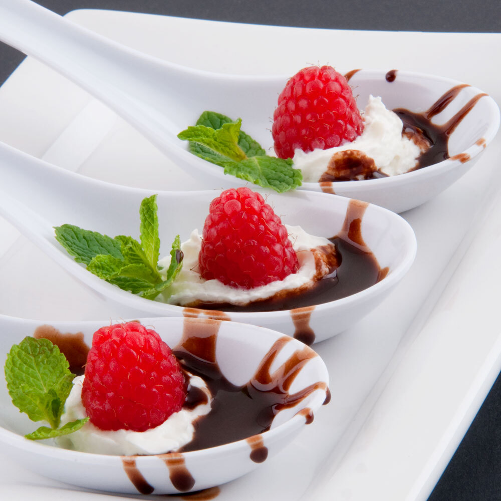 0.6 oz. Ceramic Chinese Soup Spoon / Asian Wonton Soup Spoon 12 / Pack