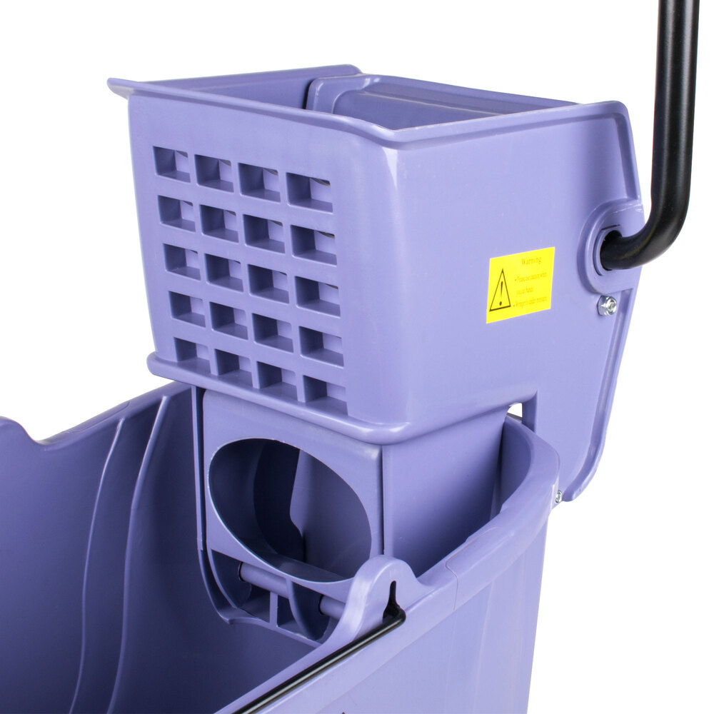 Lavex Janitorial Gray 36 Quart Mop Bucket & Wringer Combo