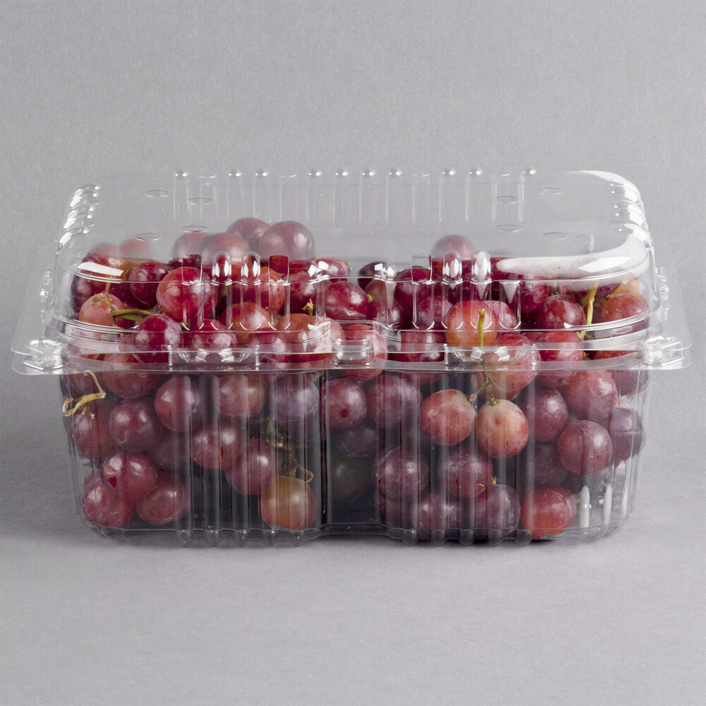 4 lb. Vented Clamshell Produce / Berry Container 170/Case