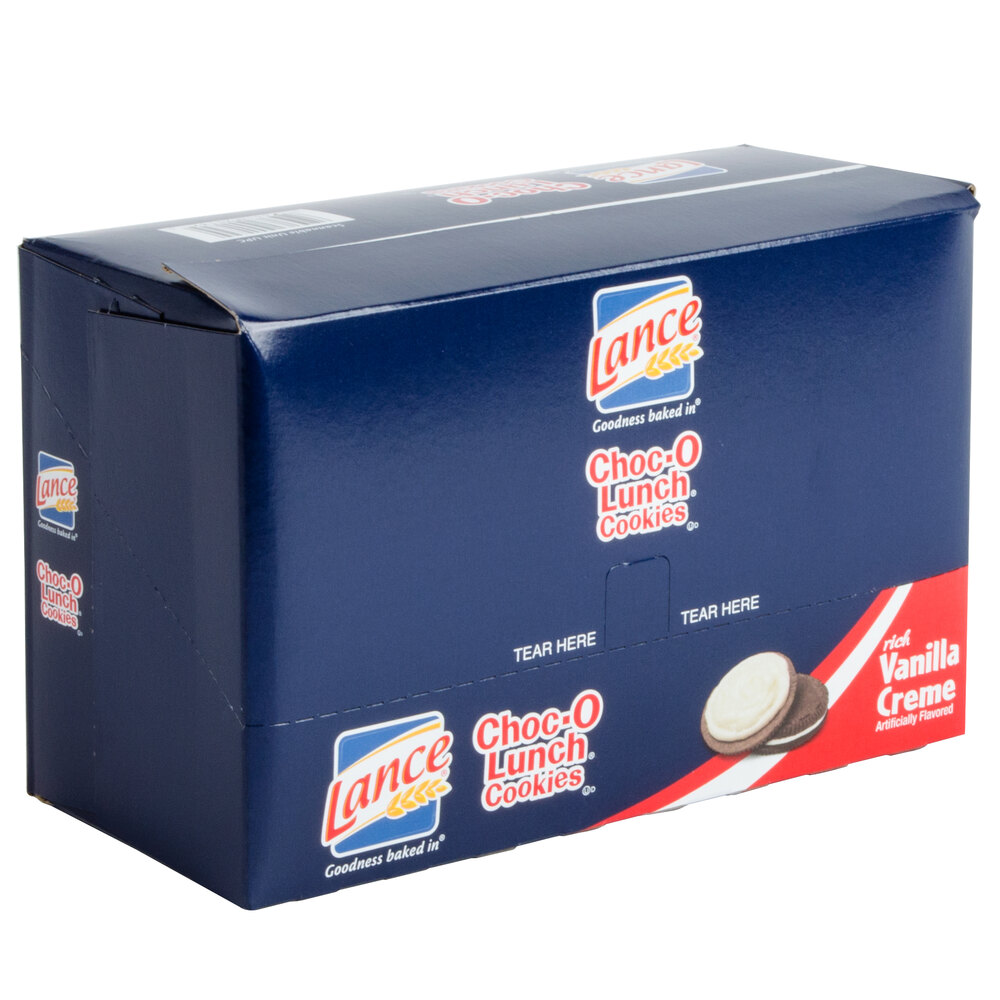 Lance ChocOLunch Nekot Vanilla Creme Sandwich Cookies 20 Count Box