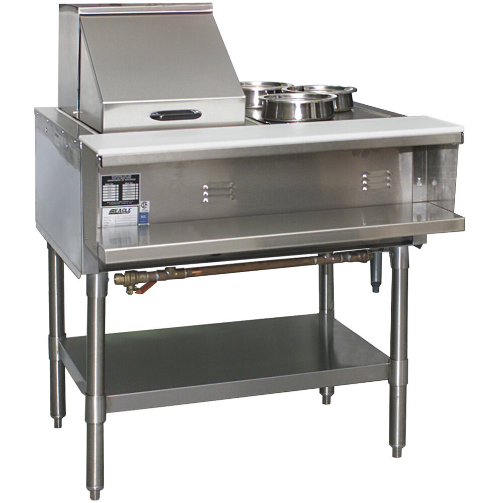 Eagle Group SHT2 Steam Table Two Pan - All Stainless Steel - Open Well