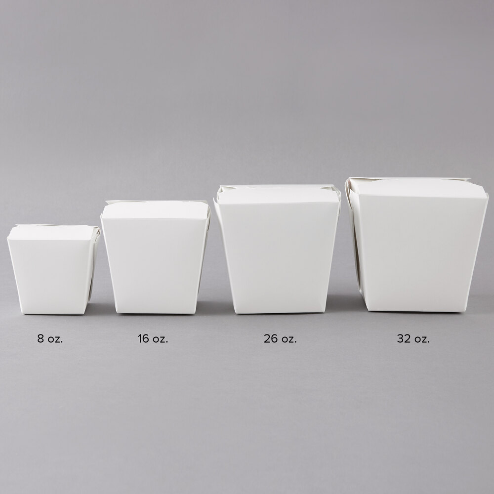 FoldPak 26MWWHITEM 26 oz. White Microwavable Paper TakeOut Container