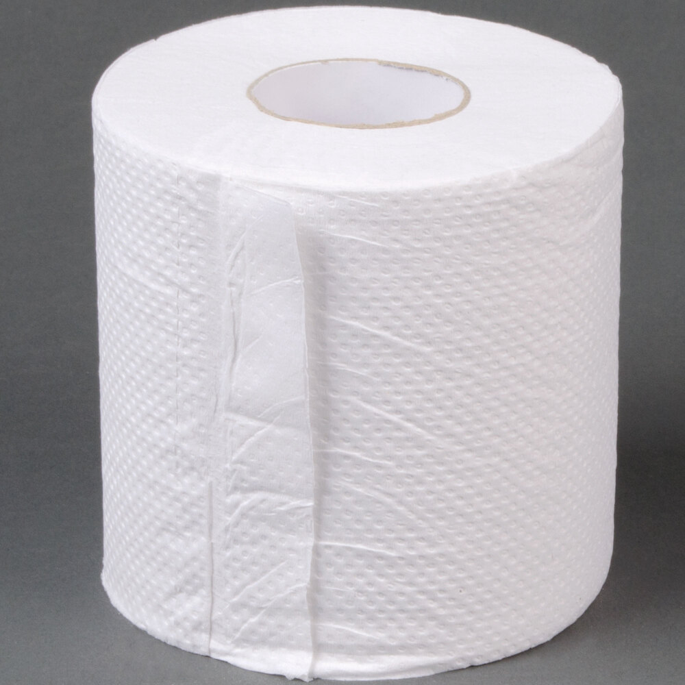 Lavex Janitorial IndividuallyWrapped 2Ply Standard 500 Sheet Toilet Paper Roll 96 / Case