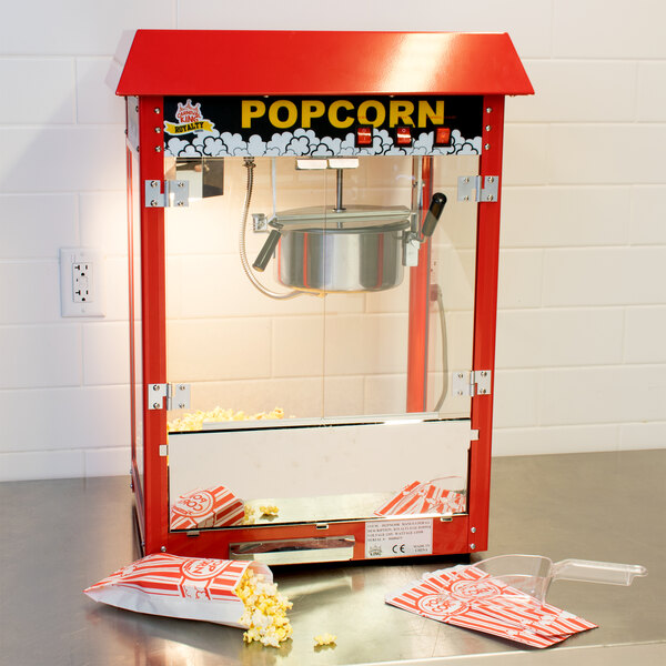 Carnival King PM30R Royalty Series 8 oz. Red Popcorn Popper 120V