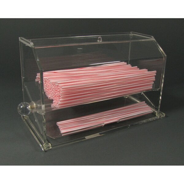 CalMil 294 Classic Unwrapped Straw / Stir Stick Dispenser