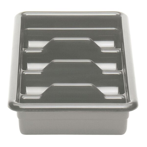 Light Gray Cambro 1120CBP180 4 Compartment Cutlery Box 11" x 20"