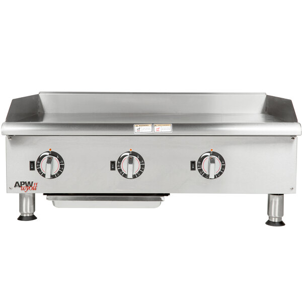 APW Wyott EG-36i 36 inch Electric Countertop Griddle 208V