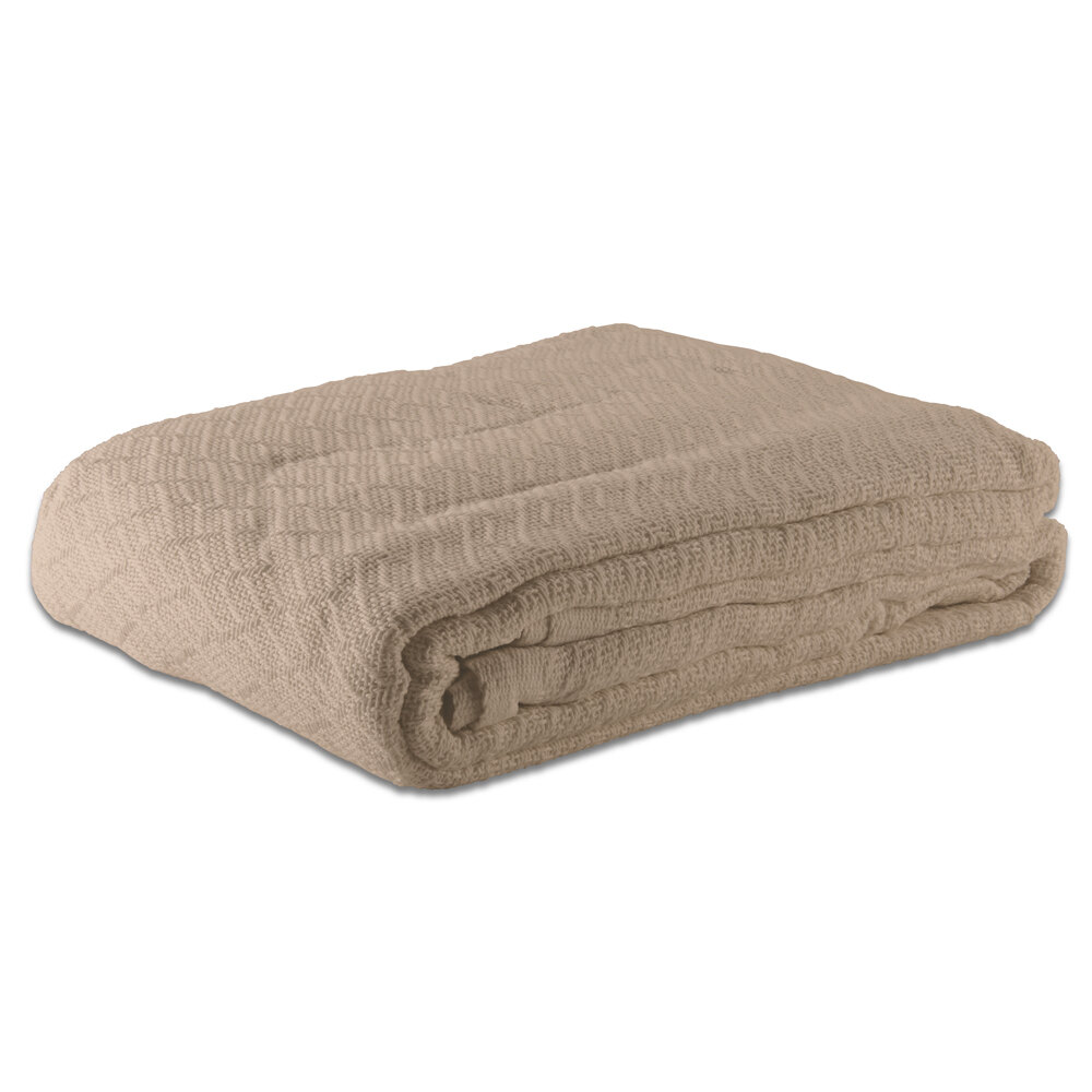 Eddie Bauer Herringbone Green Cotton Blanket, Twin ...