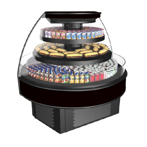Structural Concepts FSE65R Oasis Black Refrigerated SelfServe End Display