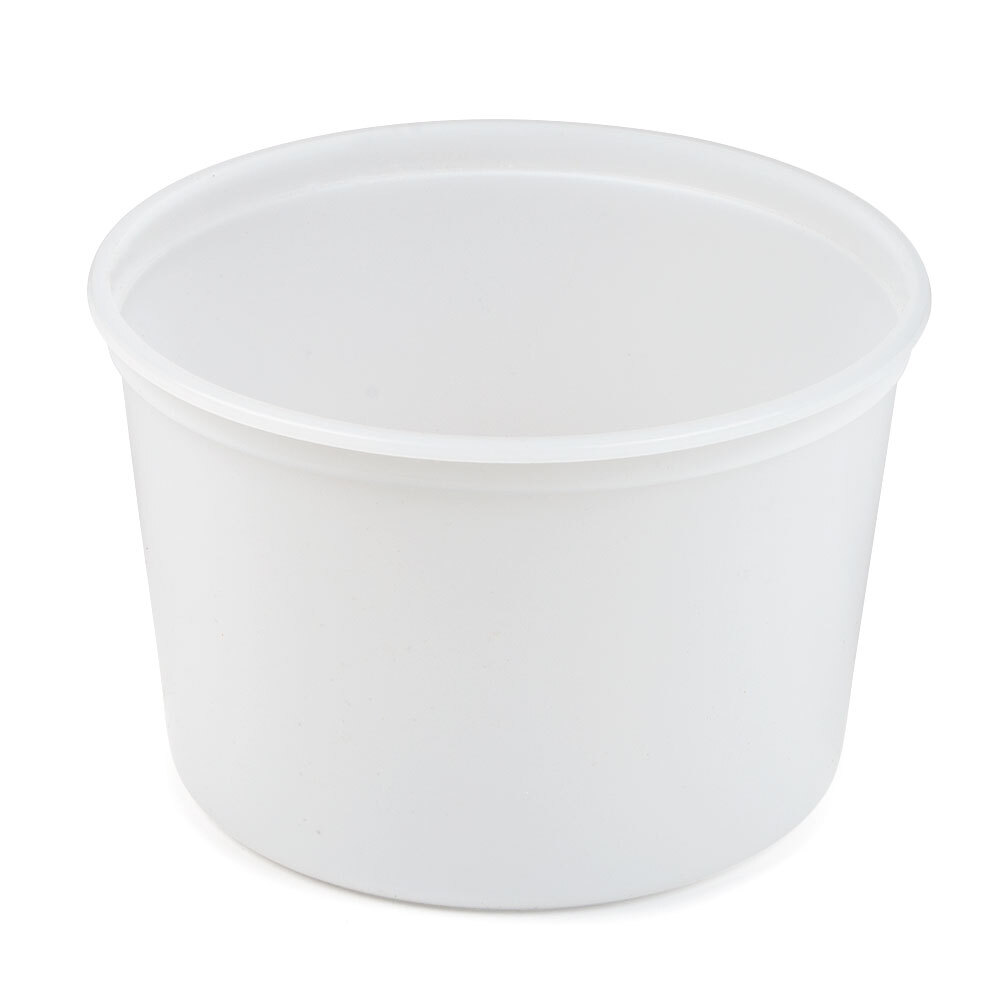 2 Qt. Microwavable Translucent Heavy Plastic Deli Container 100 / Case