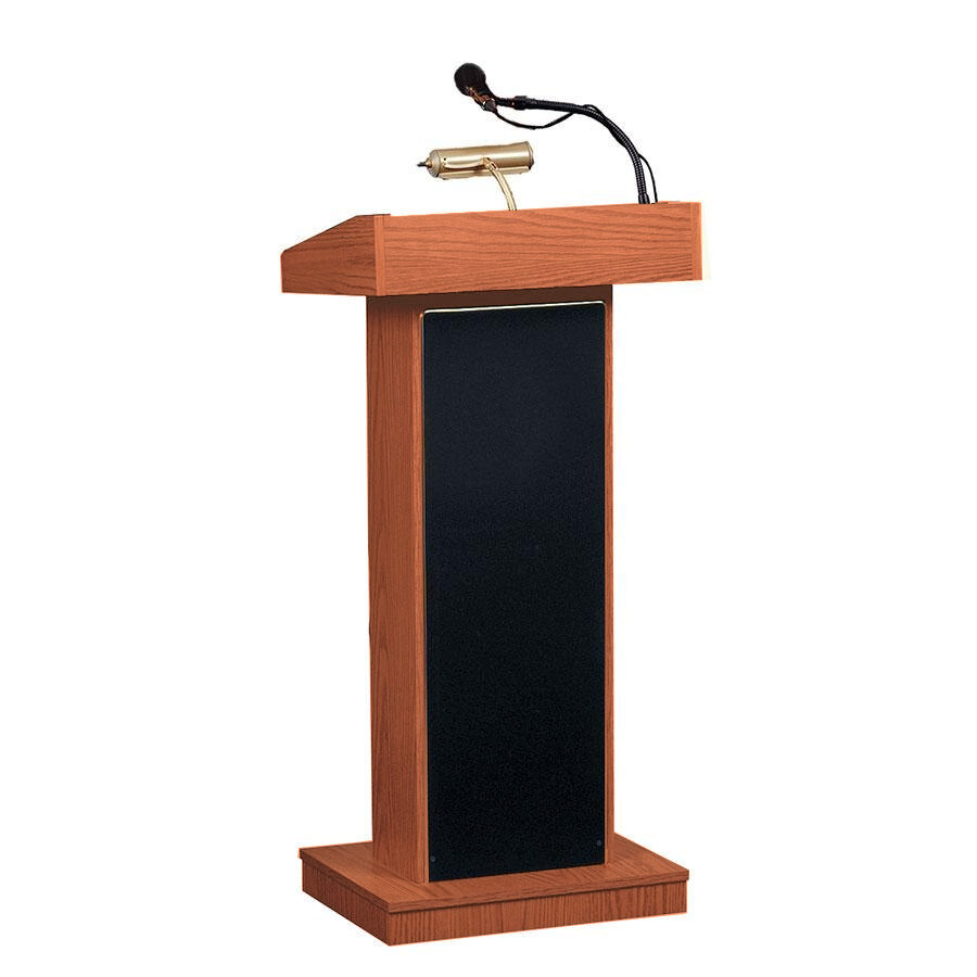 Oklahoma Sound 800XCH Cherry Finish Orator Lectern with Concealed