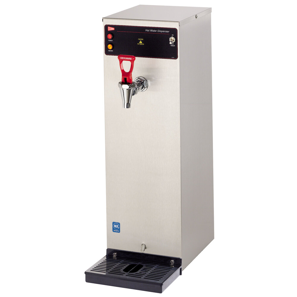 Cecilware HWD2 Stainless Steel 2 Gallon Hot Water Dispenser 240V