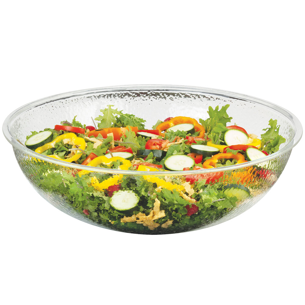 CalMil 4012434 23 1/2" Clear Acrylic Pebble Salad Bowl