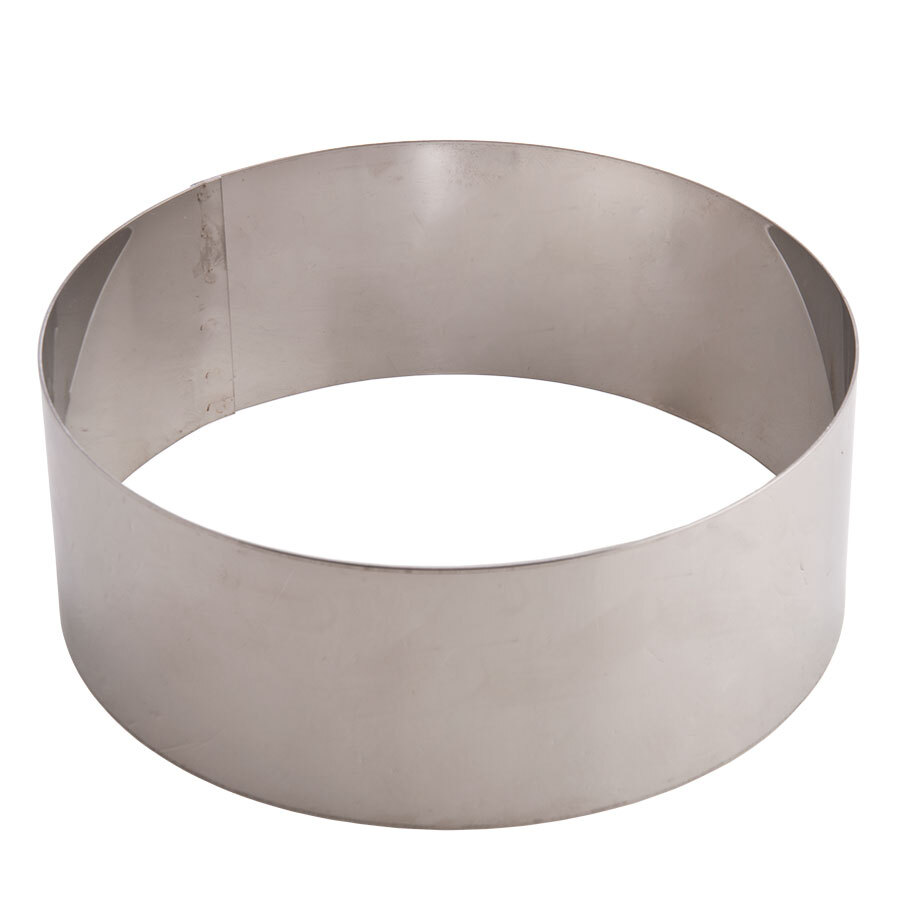 American Metalcraft SR6083 8" x 3" Stainless Steel Cake Ring