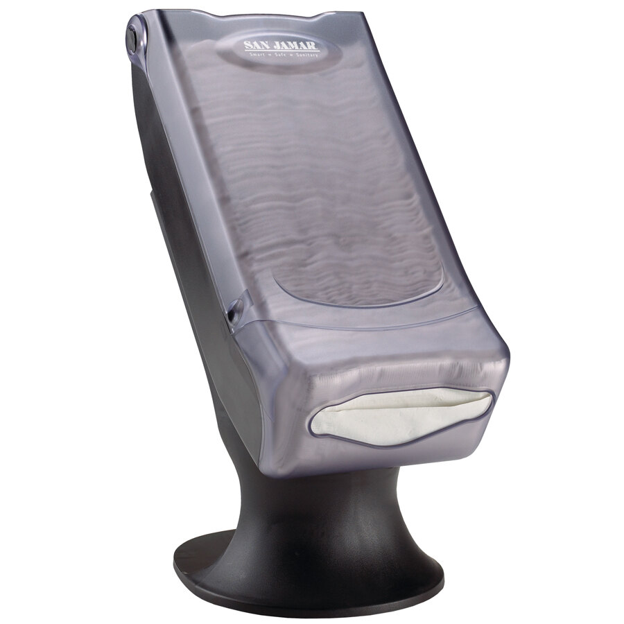 San Jamar H5003PCL Interfold Venue™ Wall Mount Napkin Dispenser Clear