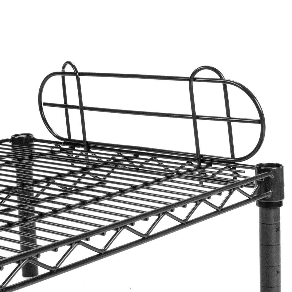 Regency 18" Black Epoxy Wire Shelf Ledge for Wire Shelving 18" x 4"