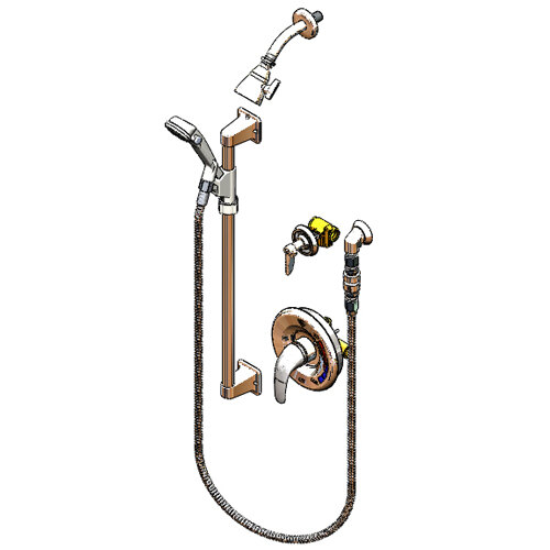 T&S B3306VB Shower Package with Pressure Balancing Mixing Valve