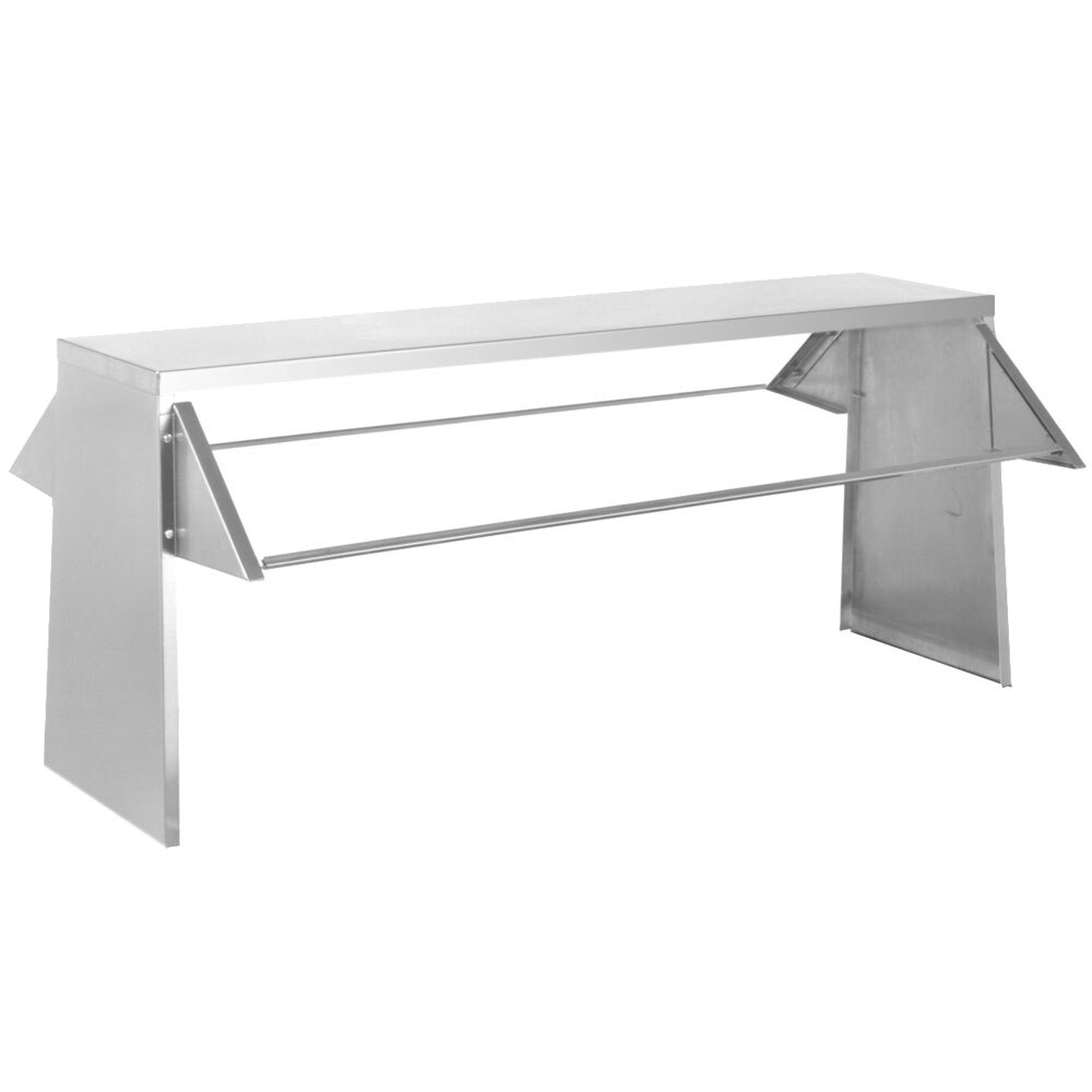 Eagle Group BS2HT3 Stainless Steel Buffet Shelf with 2 Sneeze Guards