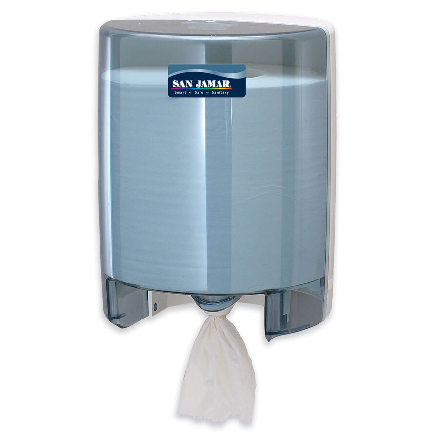 San Jamar T400TBL Center Pull Towel Dispenser Arctic Blue