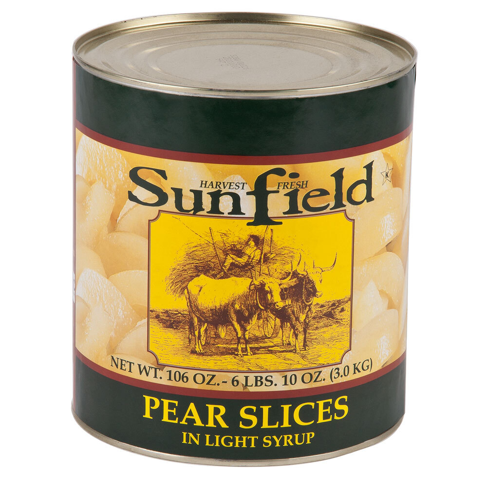 Sliced Pears in Light Syrup 10 Can