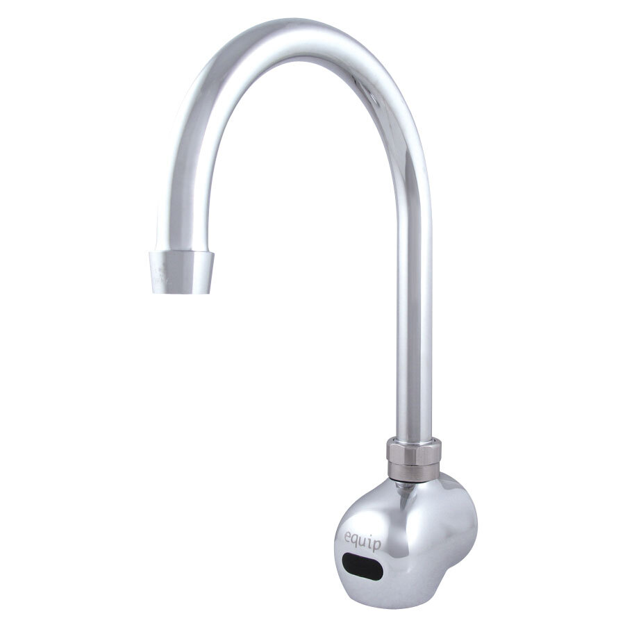 T&S 5EF1DWG Equip 6 3/8" Electronic Hands Free Wall Mounted Gooseneck Faucet